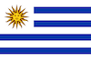La bandera de Uruguay en la Copa America 2021