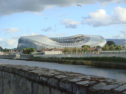 El Estadio Aviva en Dublín es la sede de la Eurocopa 2021