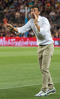 El entrenador nacional de España Luis Enrique