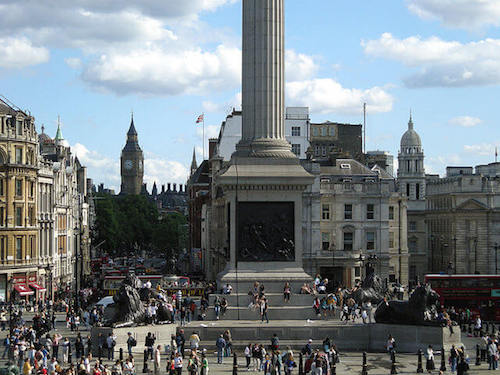 Trafalgar Square de Londres, Inglaterra