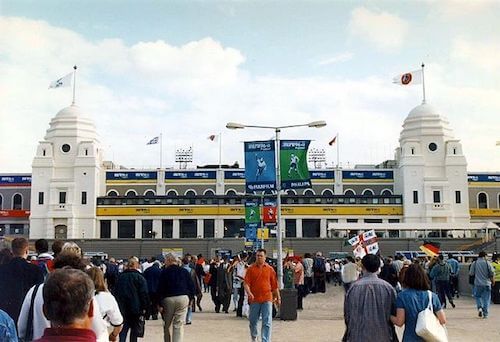 Viejo estadio de Wembley en la Eurocopa de 1996