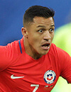 La estrella de la Copa América 2021 Alexis Sánchez de Chile