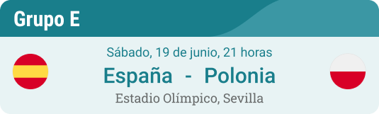 Pronóstico para España - Polonia en la Eurocopa 2021 Grupo E el 19 de Junio