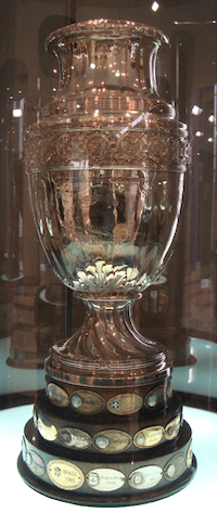 El trofeo de la Copa América