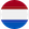 Bandera redonda de los Países Bajos
