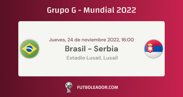 Pronósticos para el partido entre Brasil y Serbia del Grupo G de la Copa Mundial - 24-11-2022