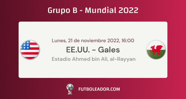 Pronóstico para el partido entre Estados Unidos y Gales del grupo C de la Copa Mundial 2022