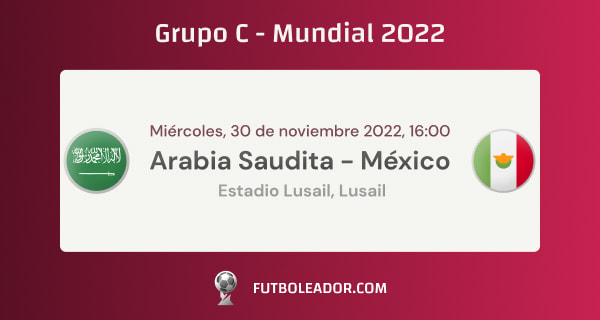Pronóstico Arabia Saudí - México - 30-11-2022 - Cuotas y consejo de apuesta