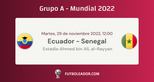 ecuador senegal mundial 2022 grupo a