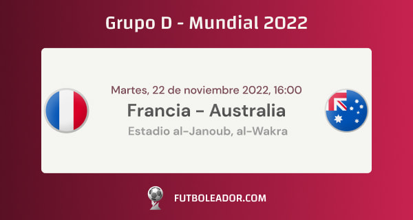 pronostico francia vs australia mundial 2022