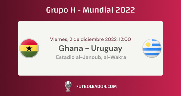 Ghana - Uruguay Pronósticos y consejo de apuesta - Grupo H 2.12