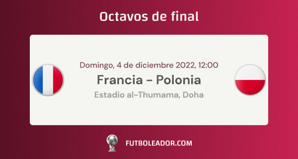 francia vs polonia mundial 2022