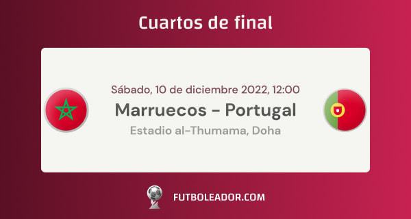 Marruecos vs Portugal cuartos de final 2022