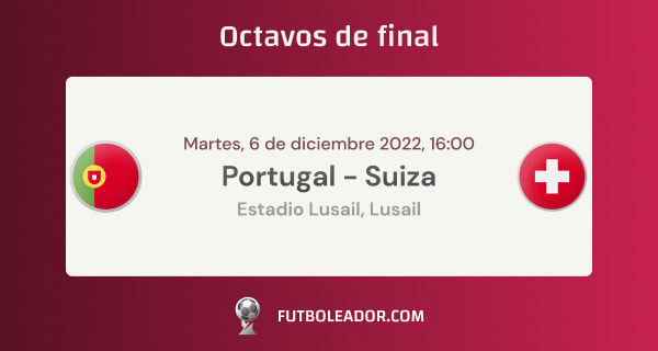 portugal vs suiza mundial 2022