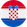 Bandera redonda de Croacia